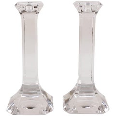 Vintage Orrefors Regina Candlesticks in Crystal