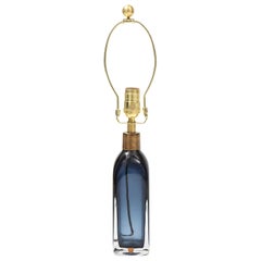 Orrefors Sapphire Blue Crystal Lamp