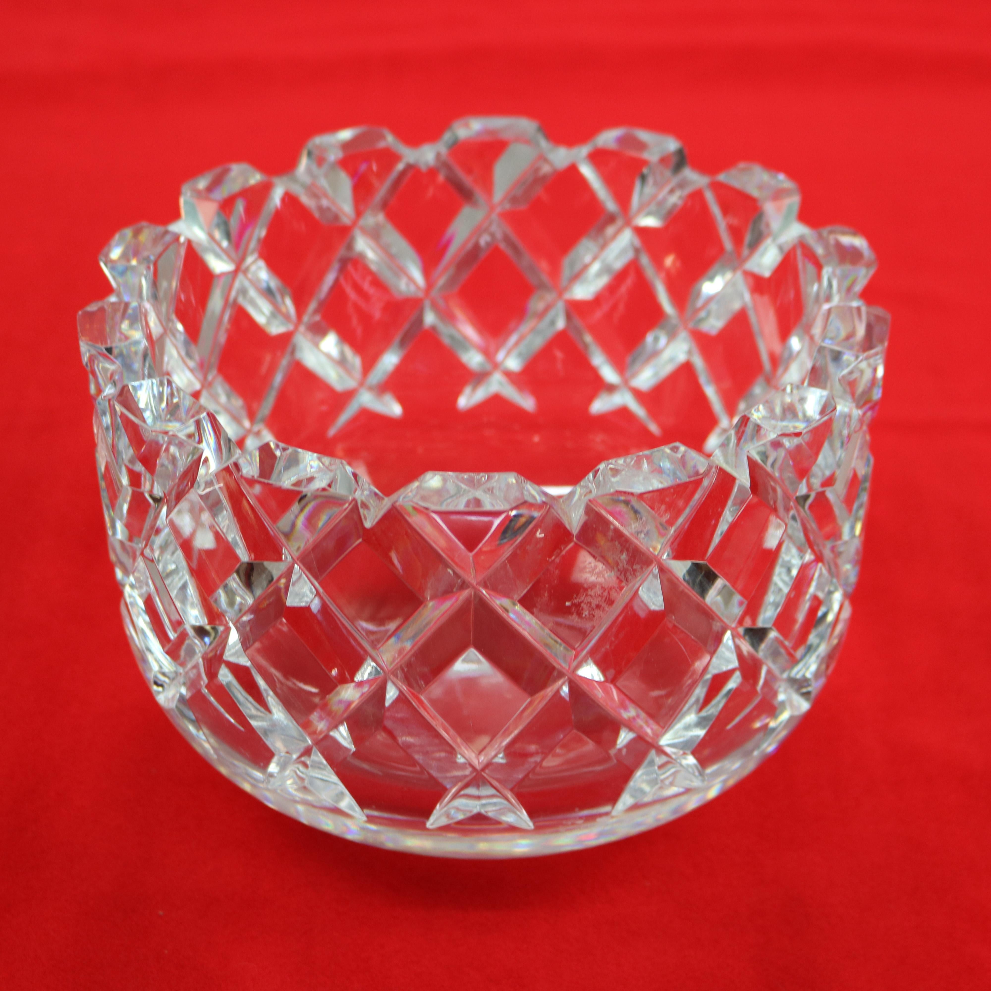 cut glass crystal fruit bowl