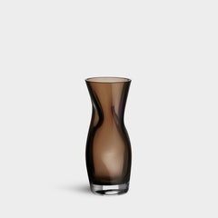 Orrefors Squeeze Vase Smokey Brown Small