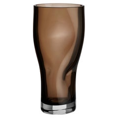 Orrefors Squeeze Vase Smokey Brown Klein
