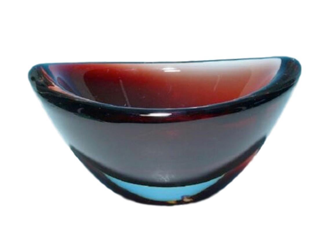 Mid-Century moderno Ciotola per canoa in vetro 