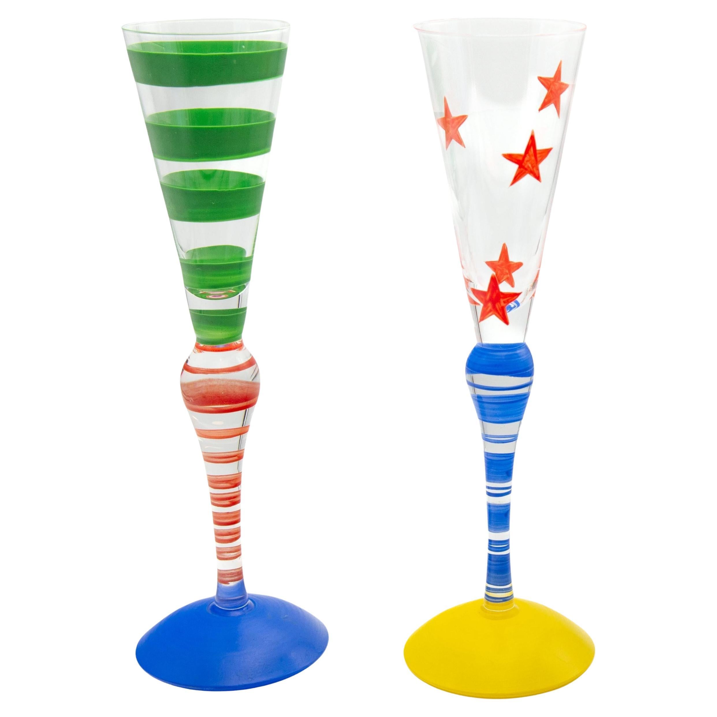 Orrefors Street Flute Da Champagne In Cristallo - Bicchiere 205 Mm 12 Cl - Design Jan Johansson
