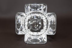 Orrefors Schweden Votive Kerzenhalter aus Kristall 1970