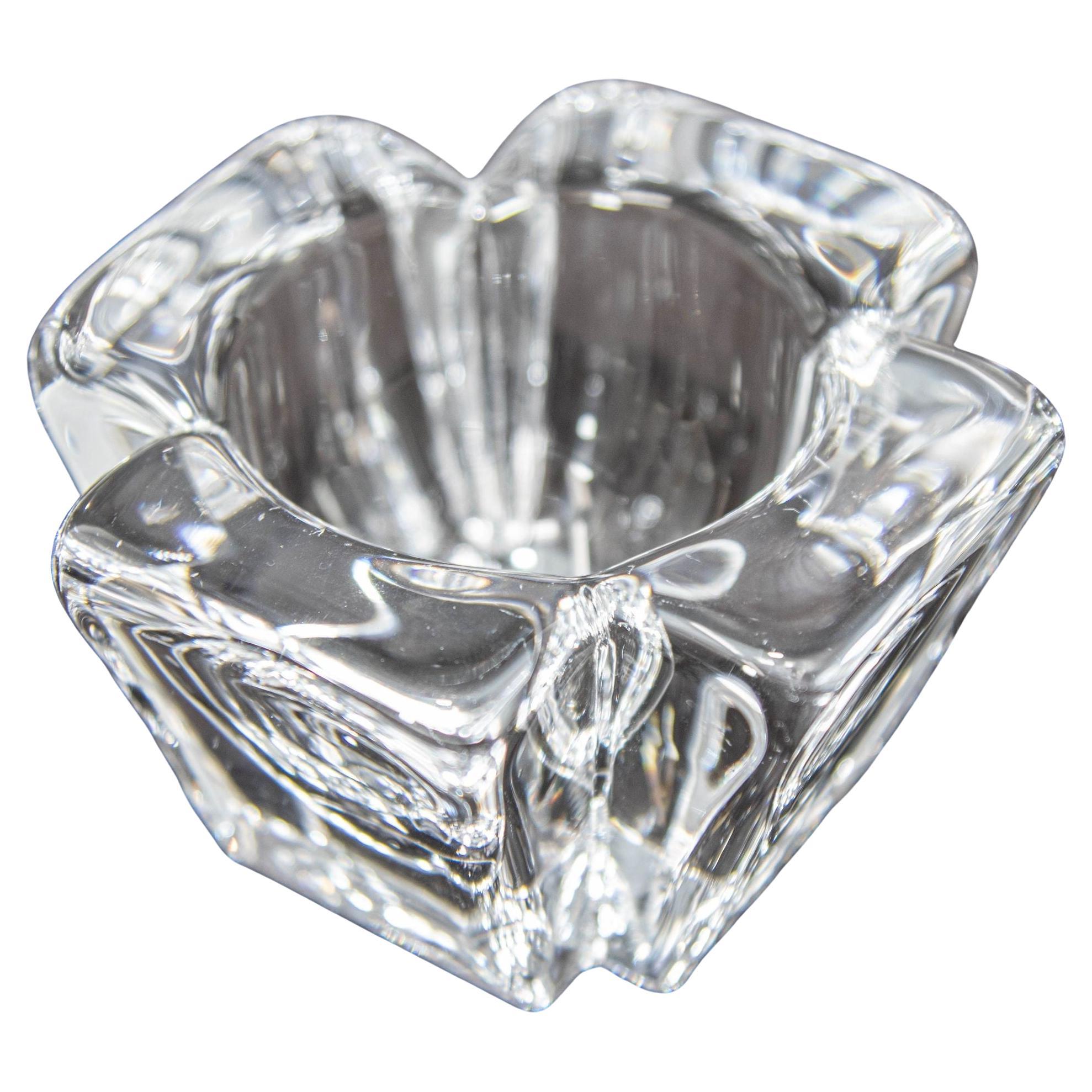 Orrefors Sweden Crystal Votive Candle Holder 1970