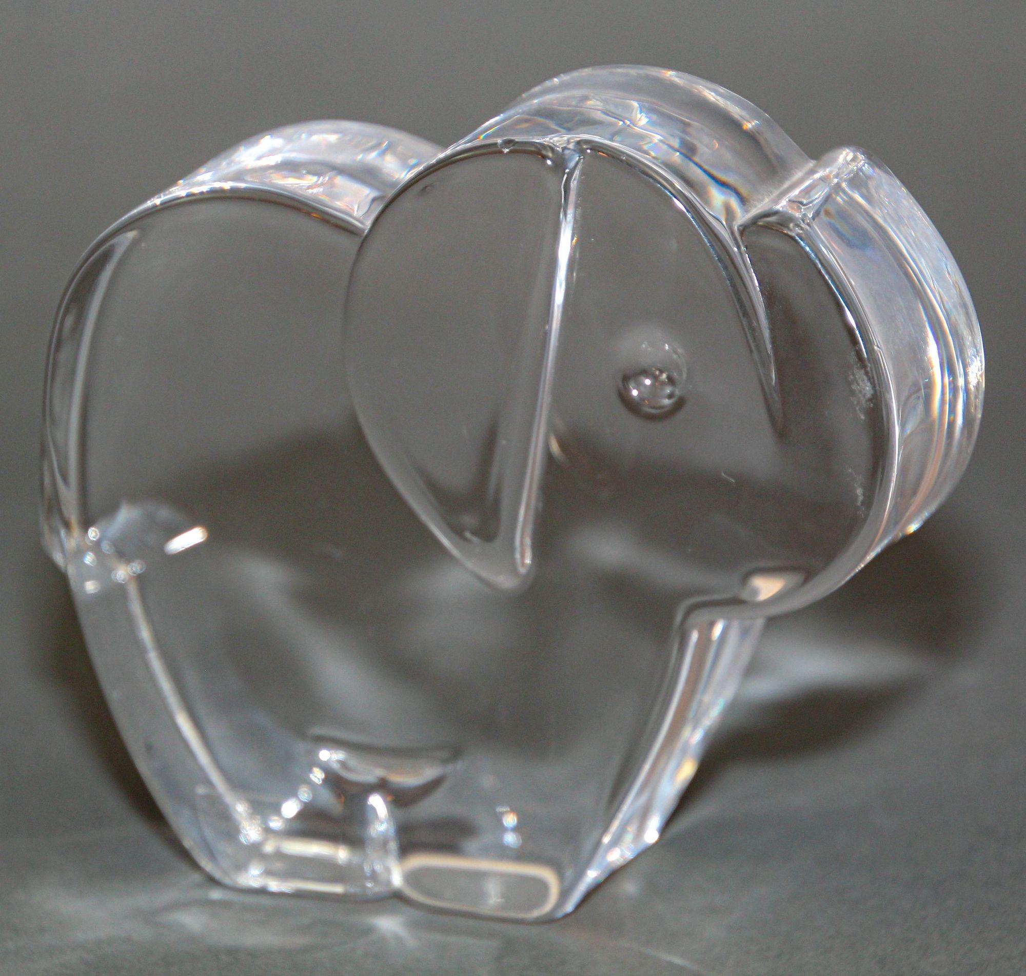 Orrefors Schweden Martti Rytkönen Kristall Elefant Orrefors Glas Briefbeschwerer (Schwedisch) im Angebot