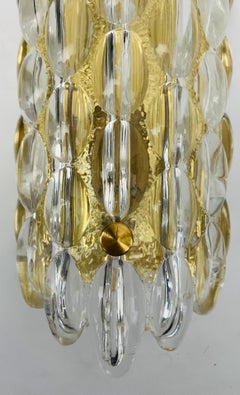 Orrefors Swedish 1950s Crystal Bubble Wall Lamp Mid Century (lampe murale à bulles en cristal)
