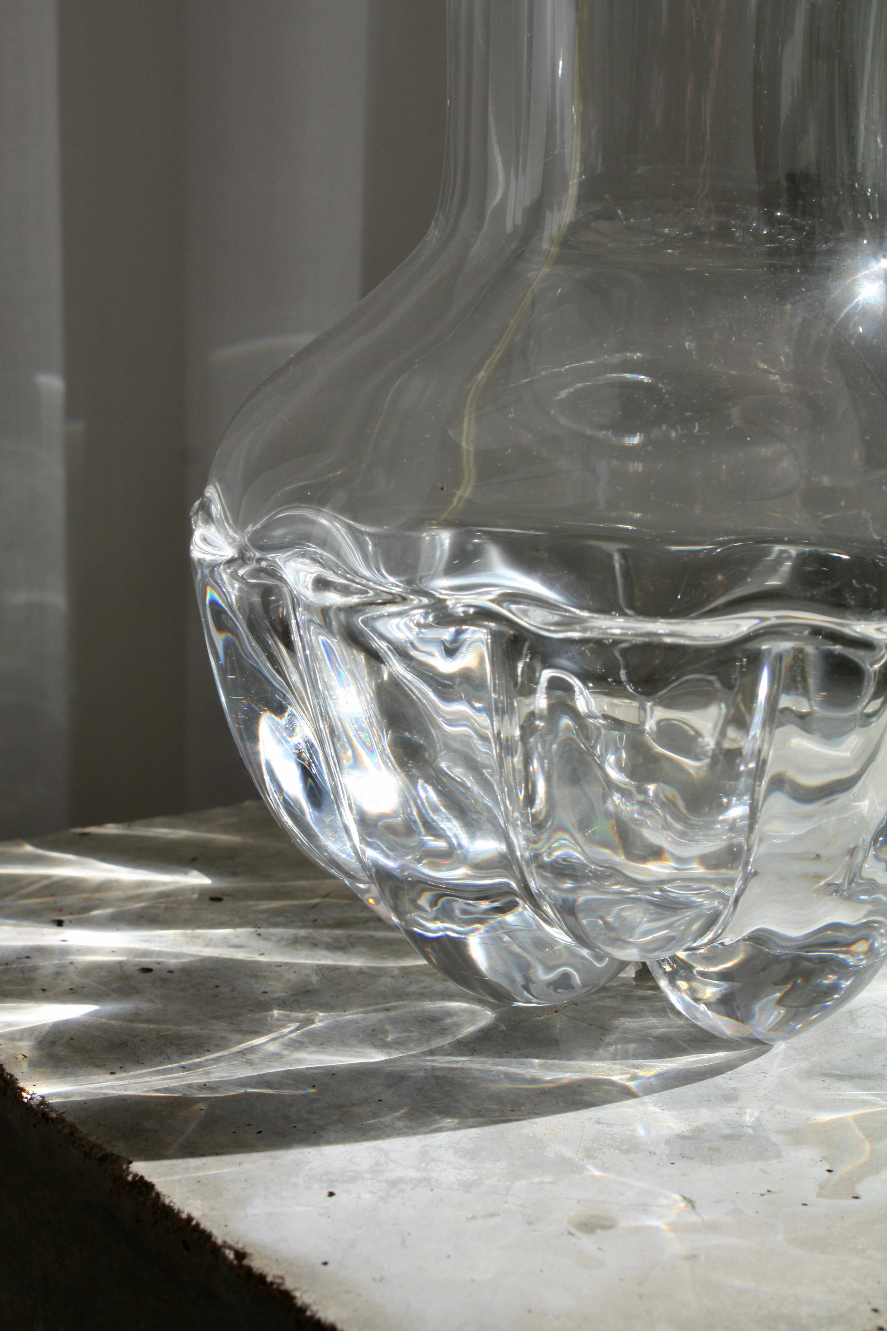 Orrefors Table Lamp No. 2325 by Olle Alberius, 1970s – Swedish Crystal Design For Sale 7