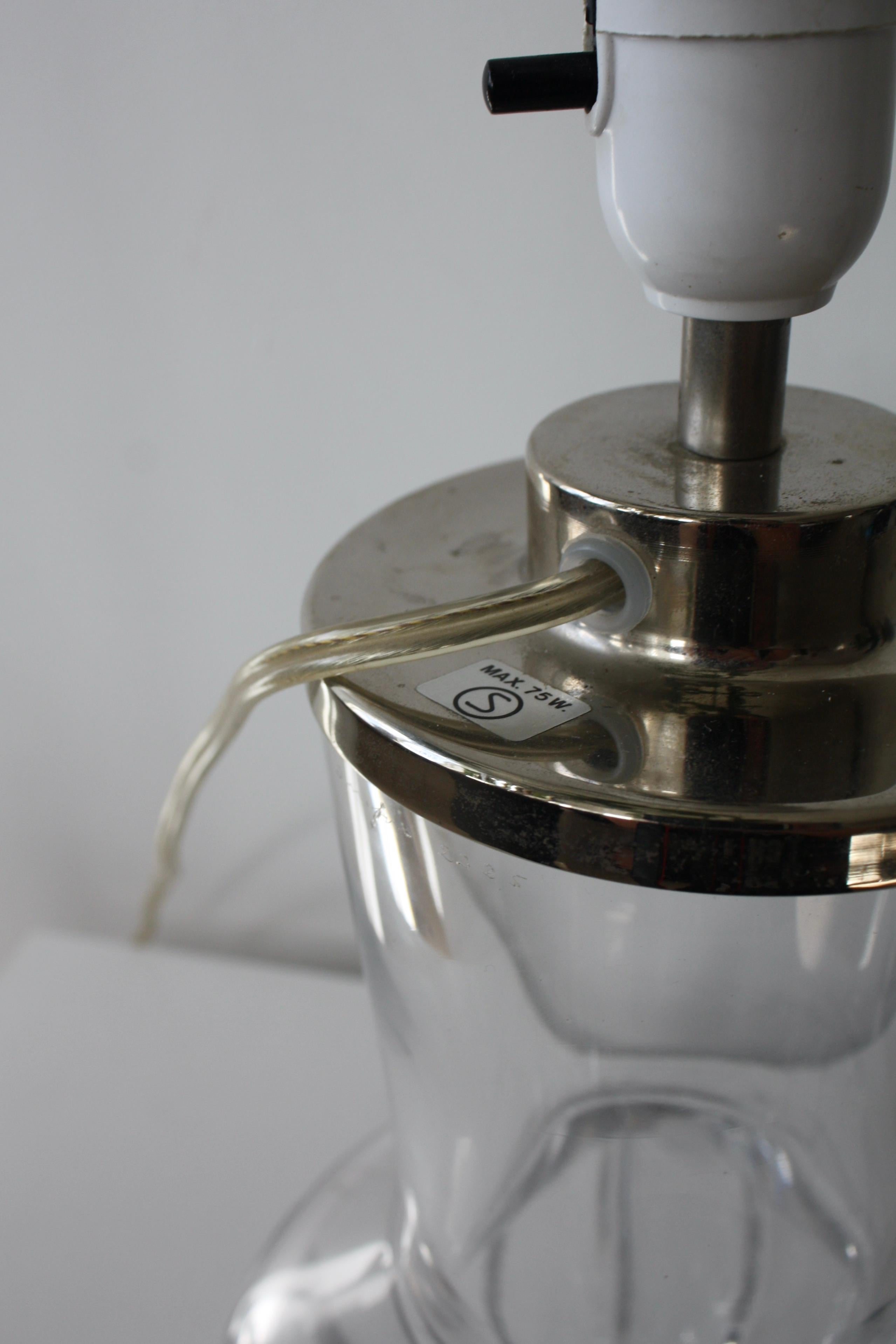 Orrefors Table Lamp No. 2325 by Olle Alberius, 1970s – Swedish Crystal Design For Sale 10