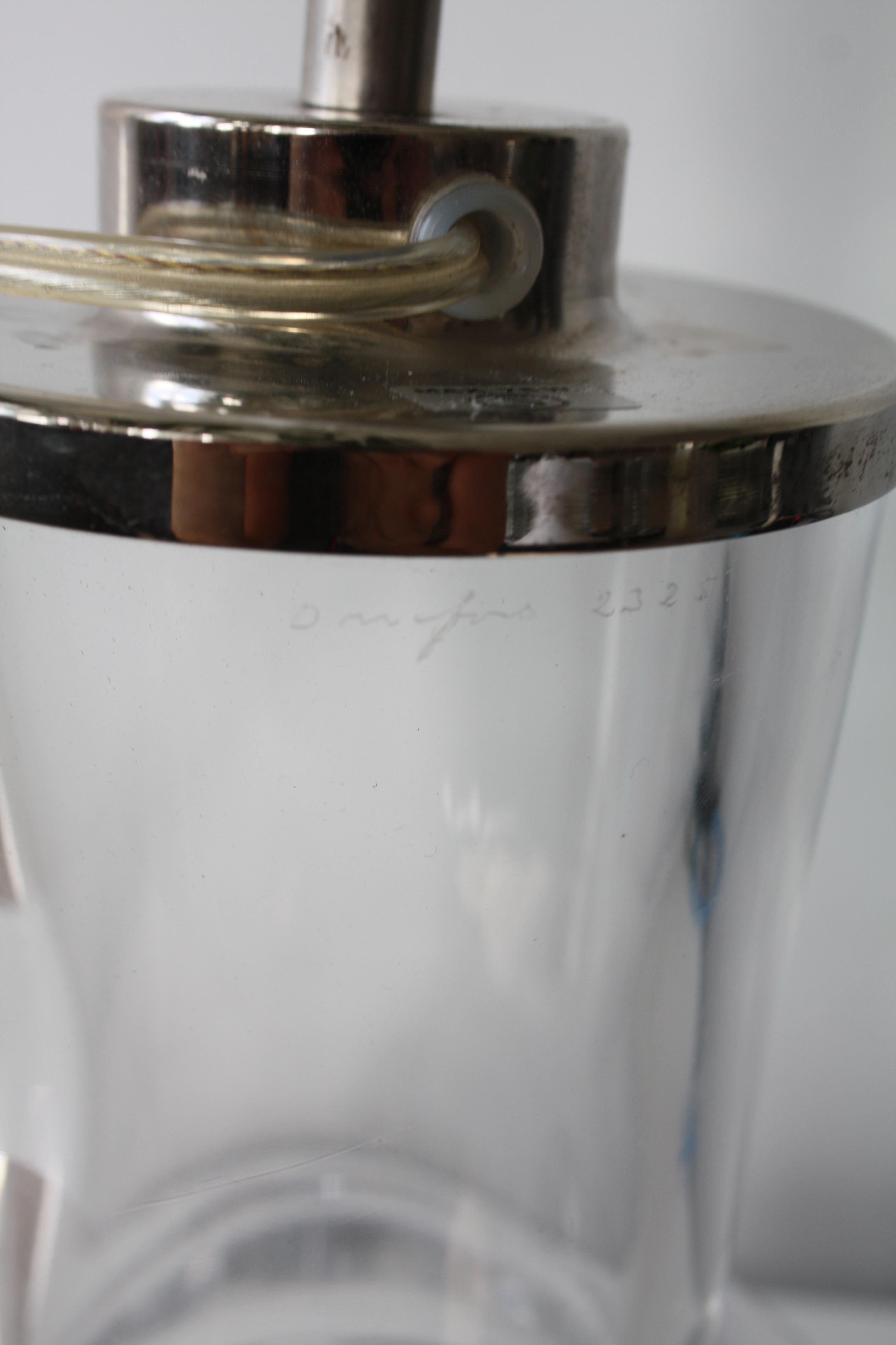 Orrefors Table Lamp No. 2325 by Olle Alberius, 1970s – Swedish Crystal Design For Sale 11