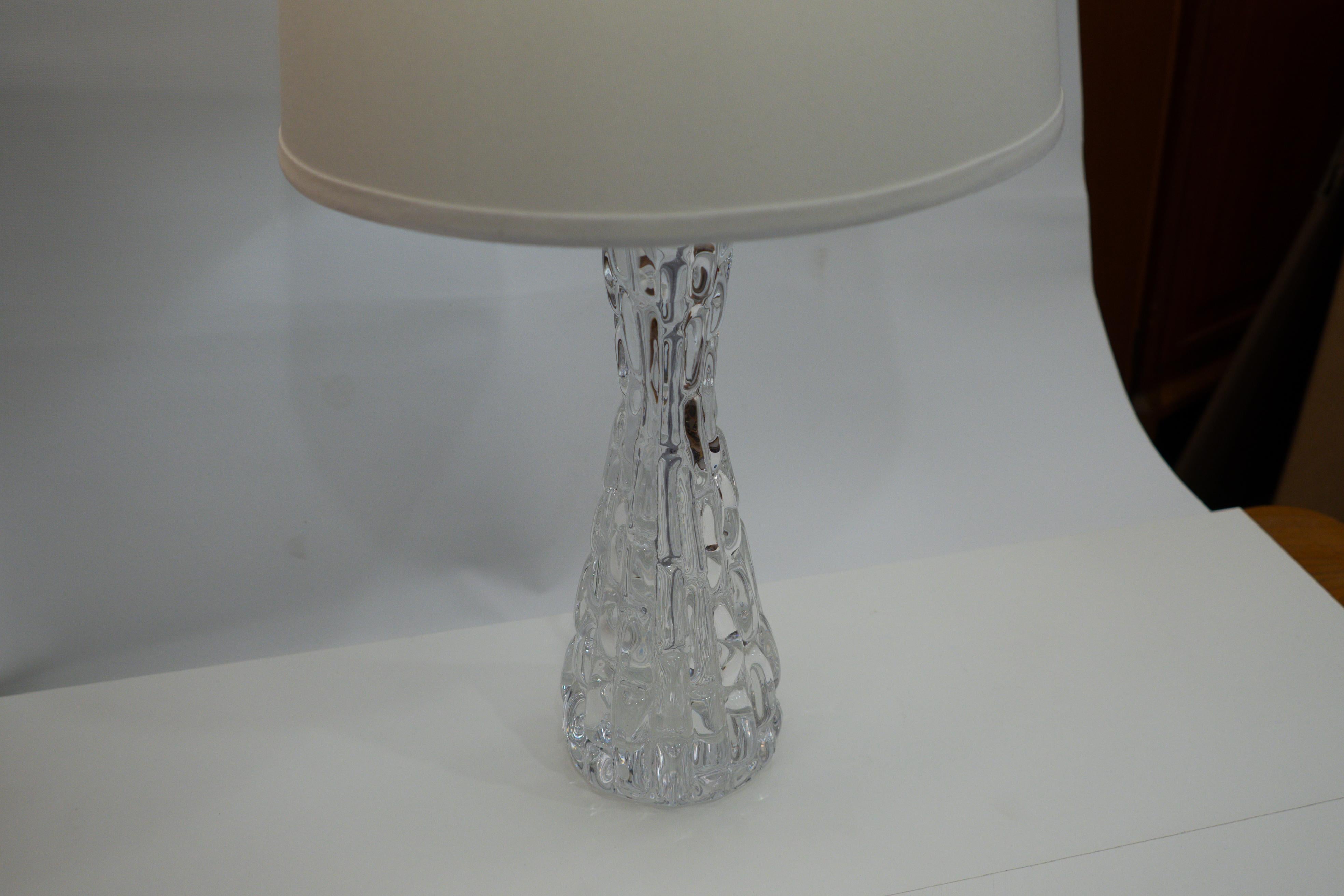 Orrefors Table Lamp Pair For Sale 2
