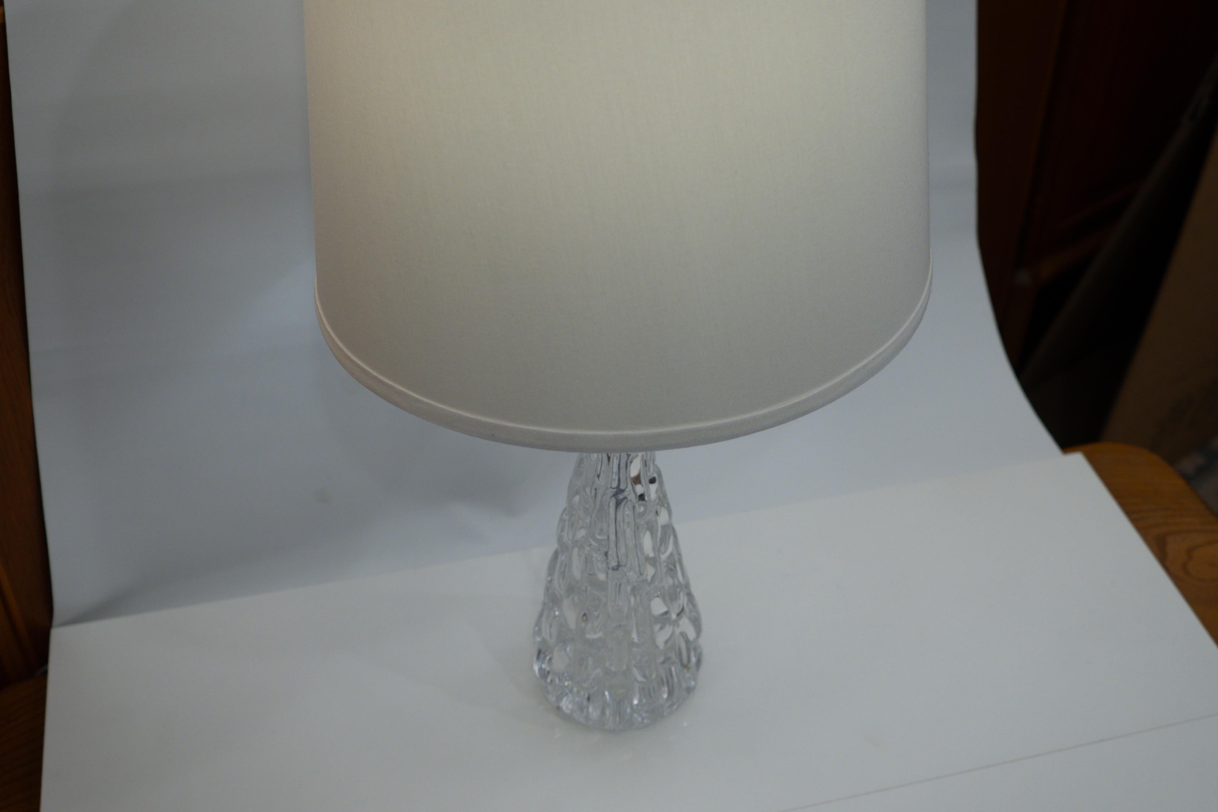 Orrefors Table Lamp Pair For Sale 3