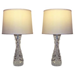 Orrefors Table Lamp Pair