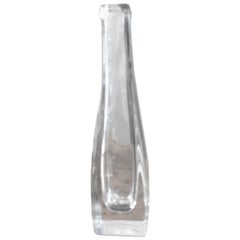 Orrefors Thick Clear Glass Crystal Vase