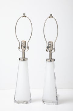 Orrefors Lámparas de Cristal Blanco