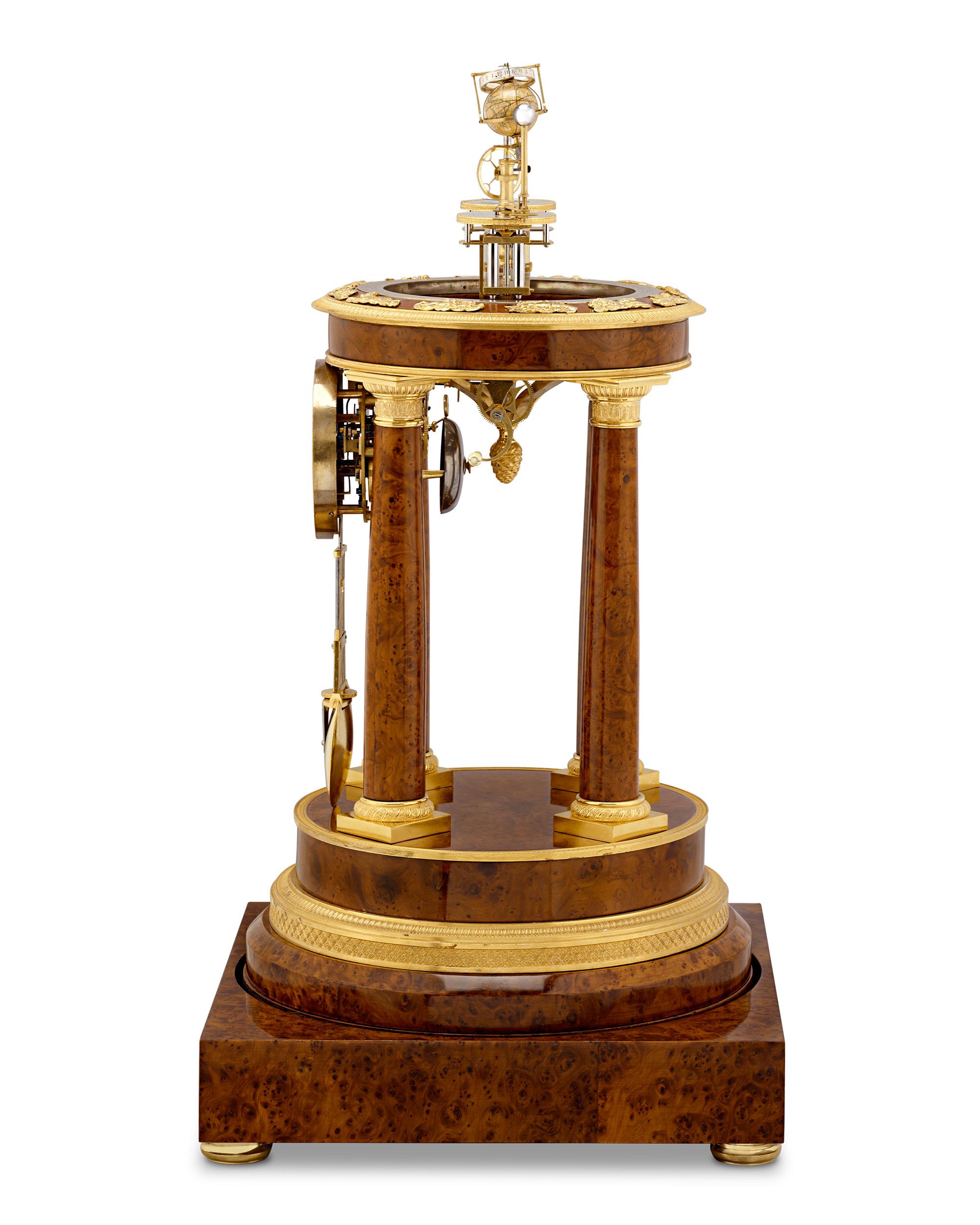 19th Century Orrery Clock By Raingo À Paris For Sale