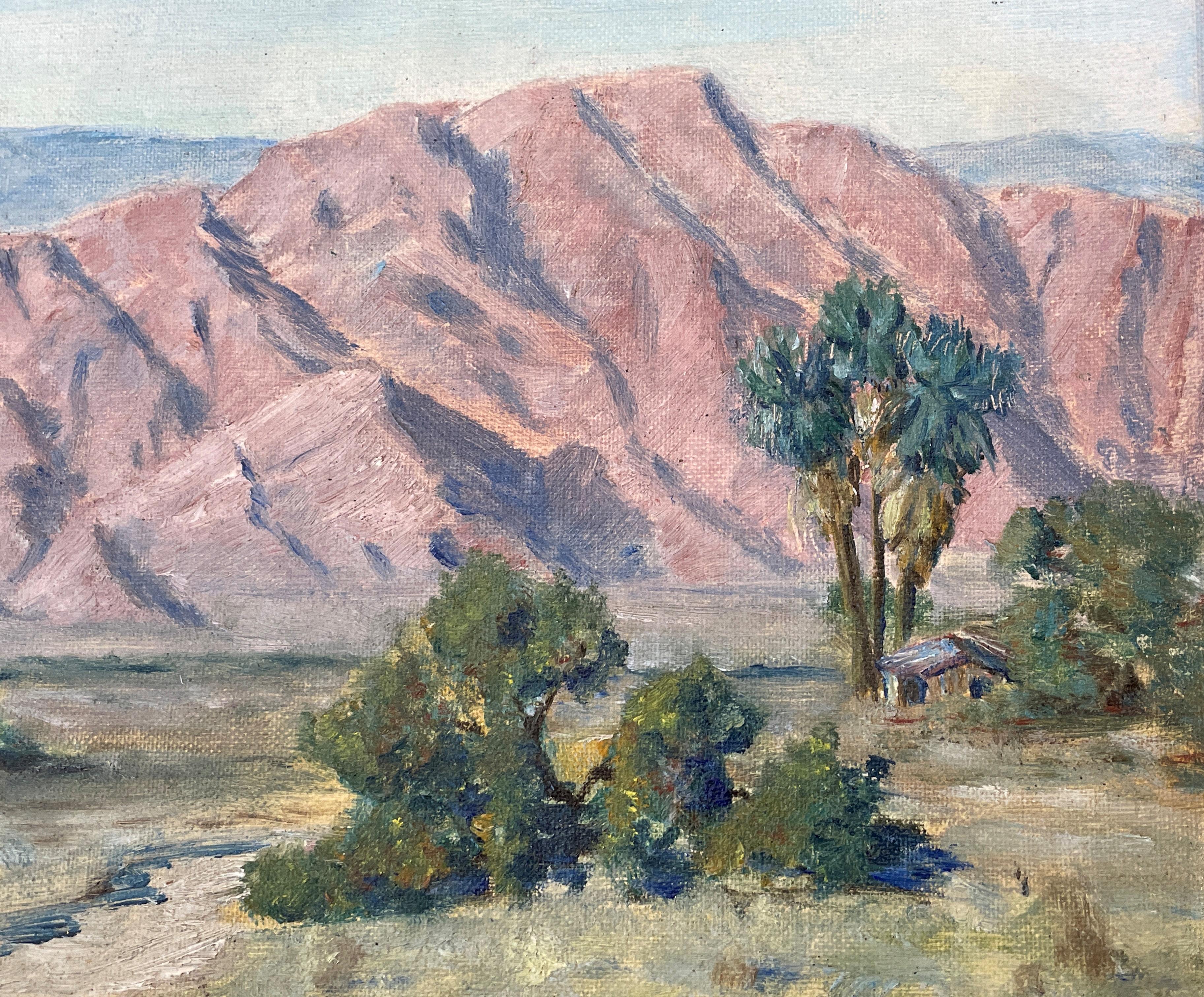 « Californie Mountains », blanc d'Orrin, impressionnisme, paysage du désert du sud-ouest - Impressionnisme Painting par Orrin A. White