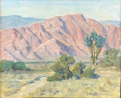 « Californie Mountains », blanc d'Orrin, impressionnisme, paysage du désert du sud-ouest