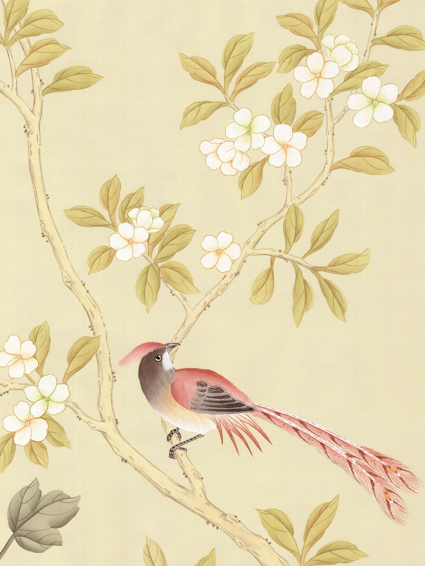 American Orsay Garden Chinoiserie Wallpaper