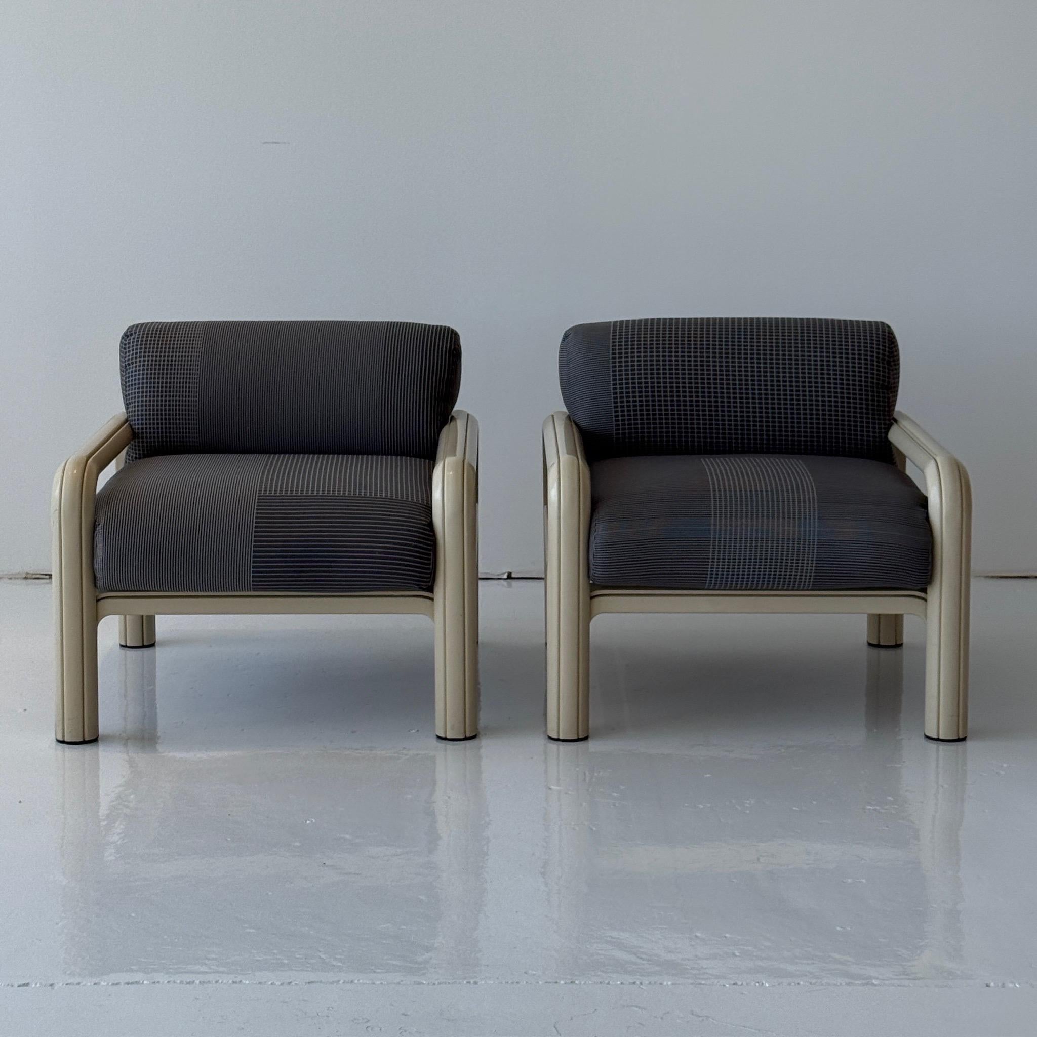 Sedie da salotto Orsay di Gae Aulenti per Knoll in Maharam Grid di Scholten & Baiji in vendita 1