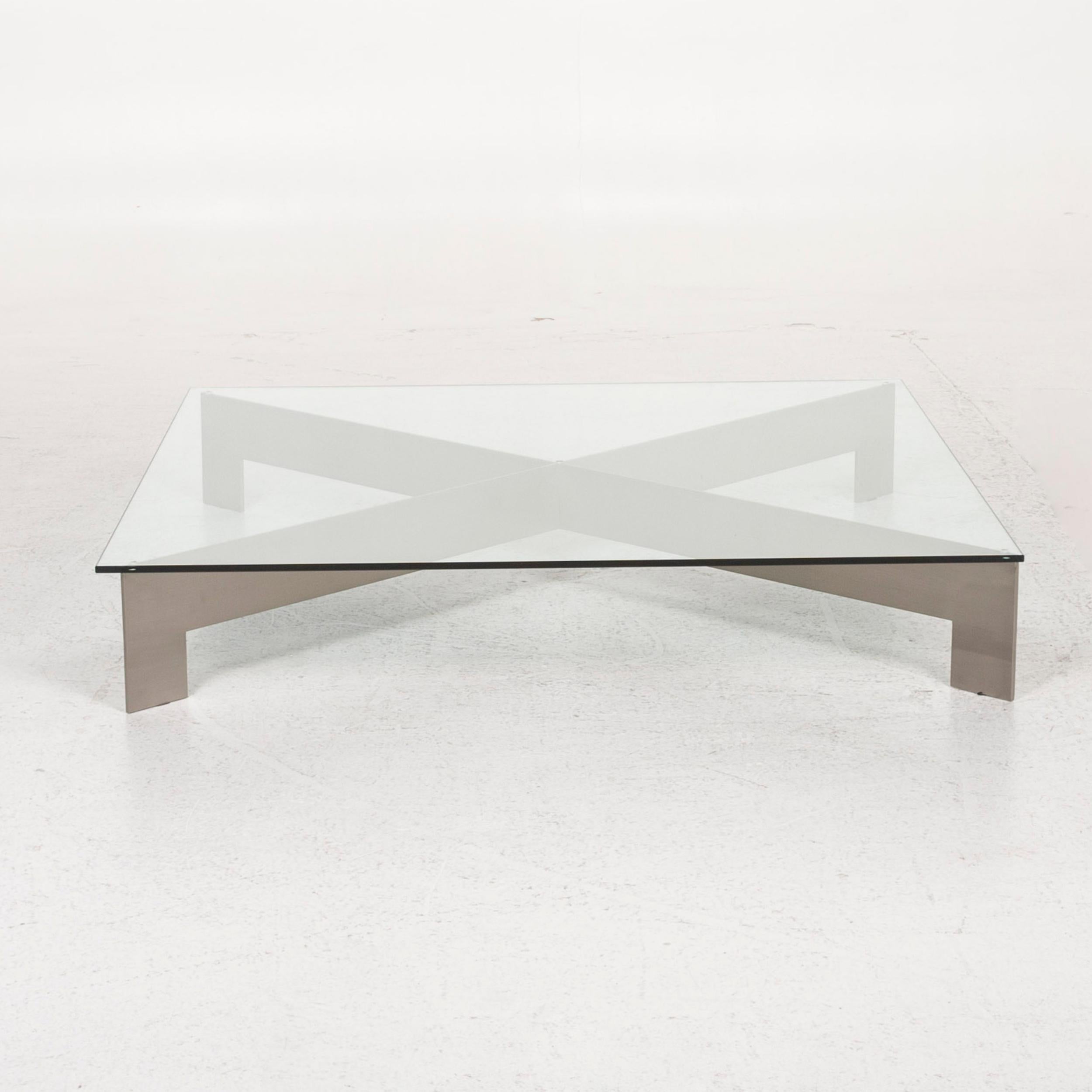 Orsenigo Glass Coffee Table Square Table In Excellent Condition For Sale In Cologne, DE