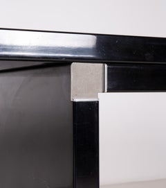 "Orseolo" Black Table by Carlo Scarpa for Simon Gavina, Italy  70s