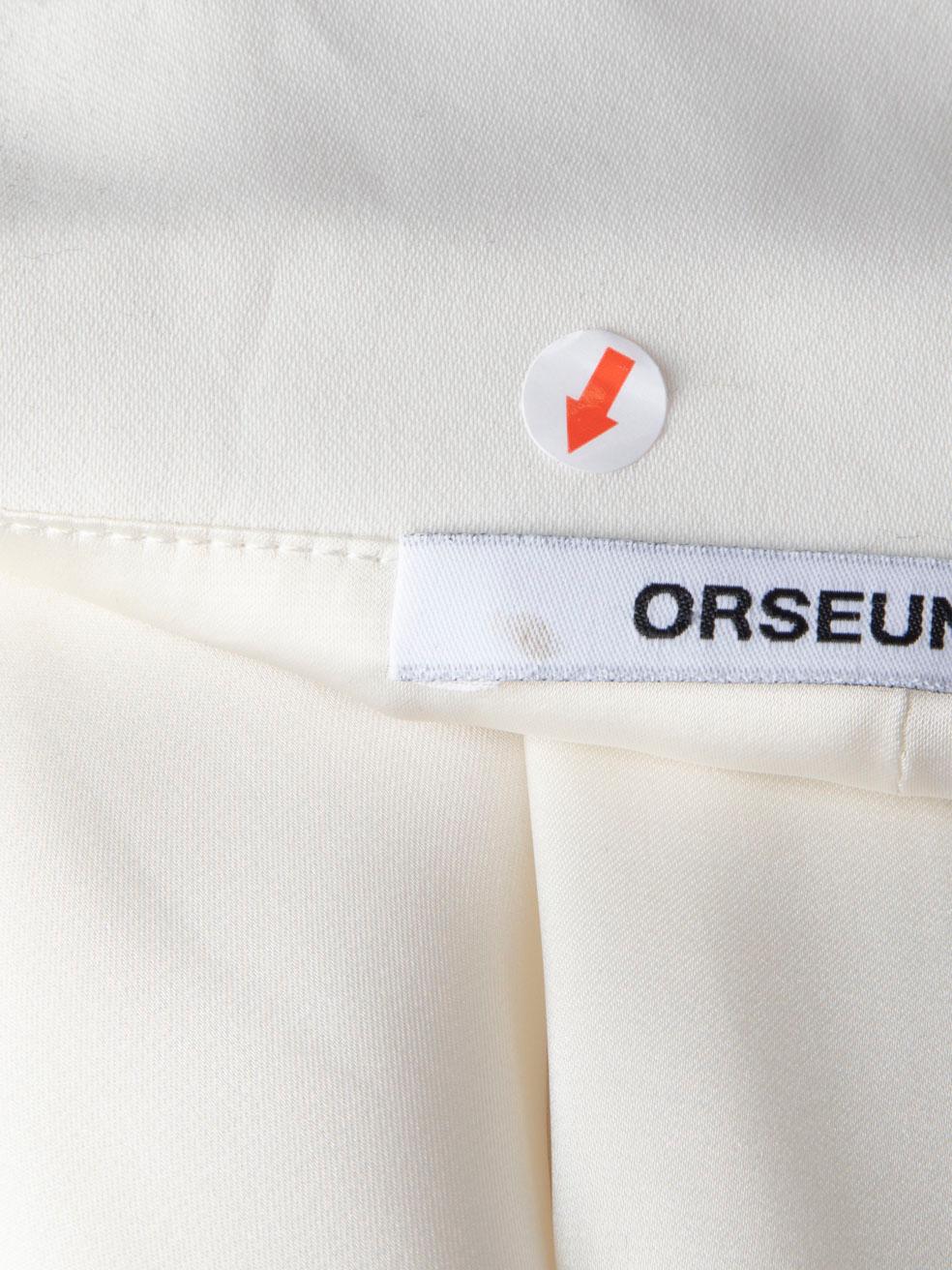 Orseund Iris Ecru Silk Wrap Shirt Dress Size M 2
