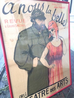 Orsi 1916 Monumental Parisian Avant-Garde Age of Cinema Poster A Vous Belle