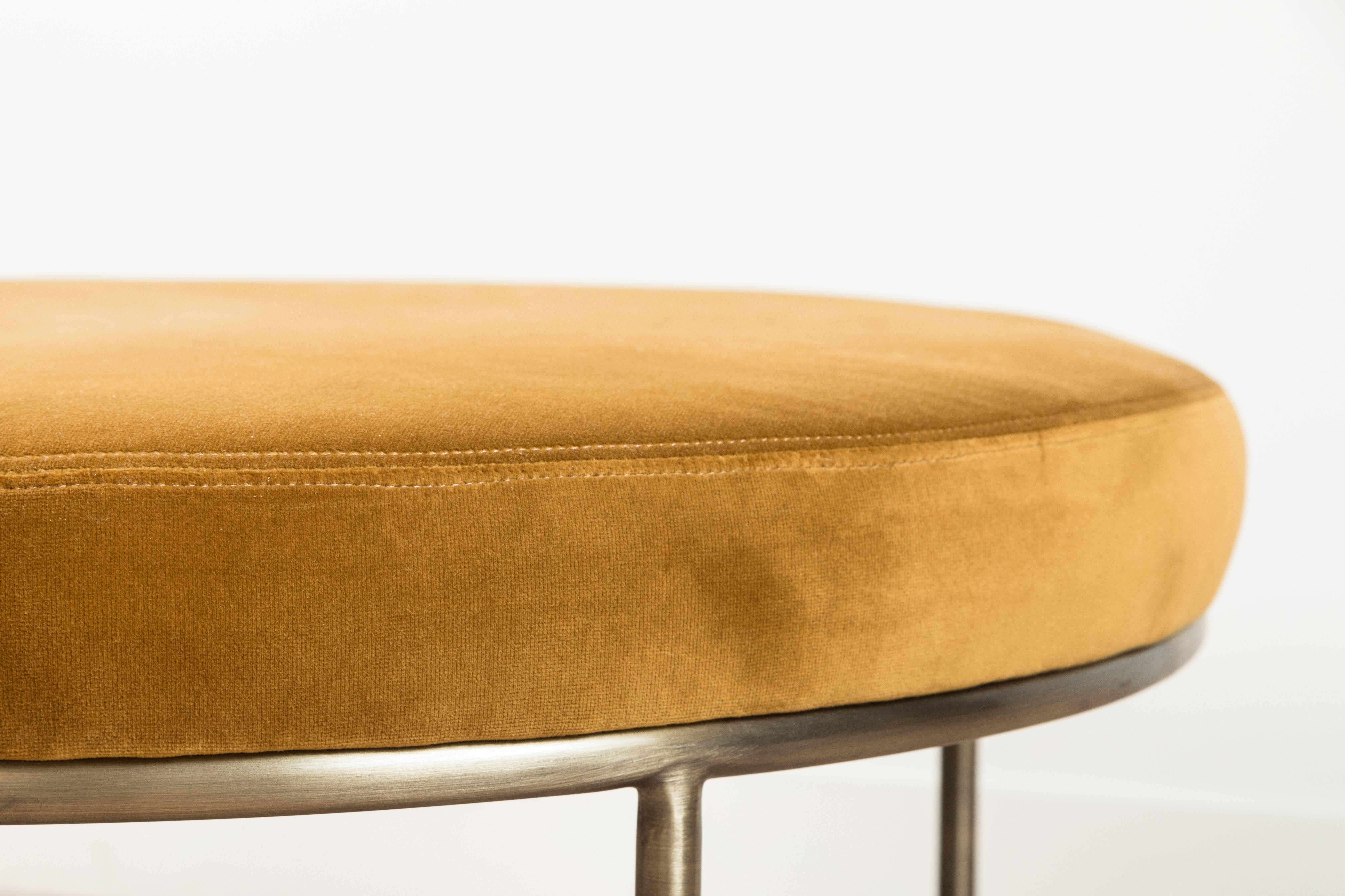 Orsini Ottoman in Velvet and Antiqued Brass by Lawson-Fenning

Available to order in customer's own material with a 10-12 week lead time. 

The Lawson-Fenning Collection is designed and handmade in Los Angeles, California.

As shown: $1,625
To