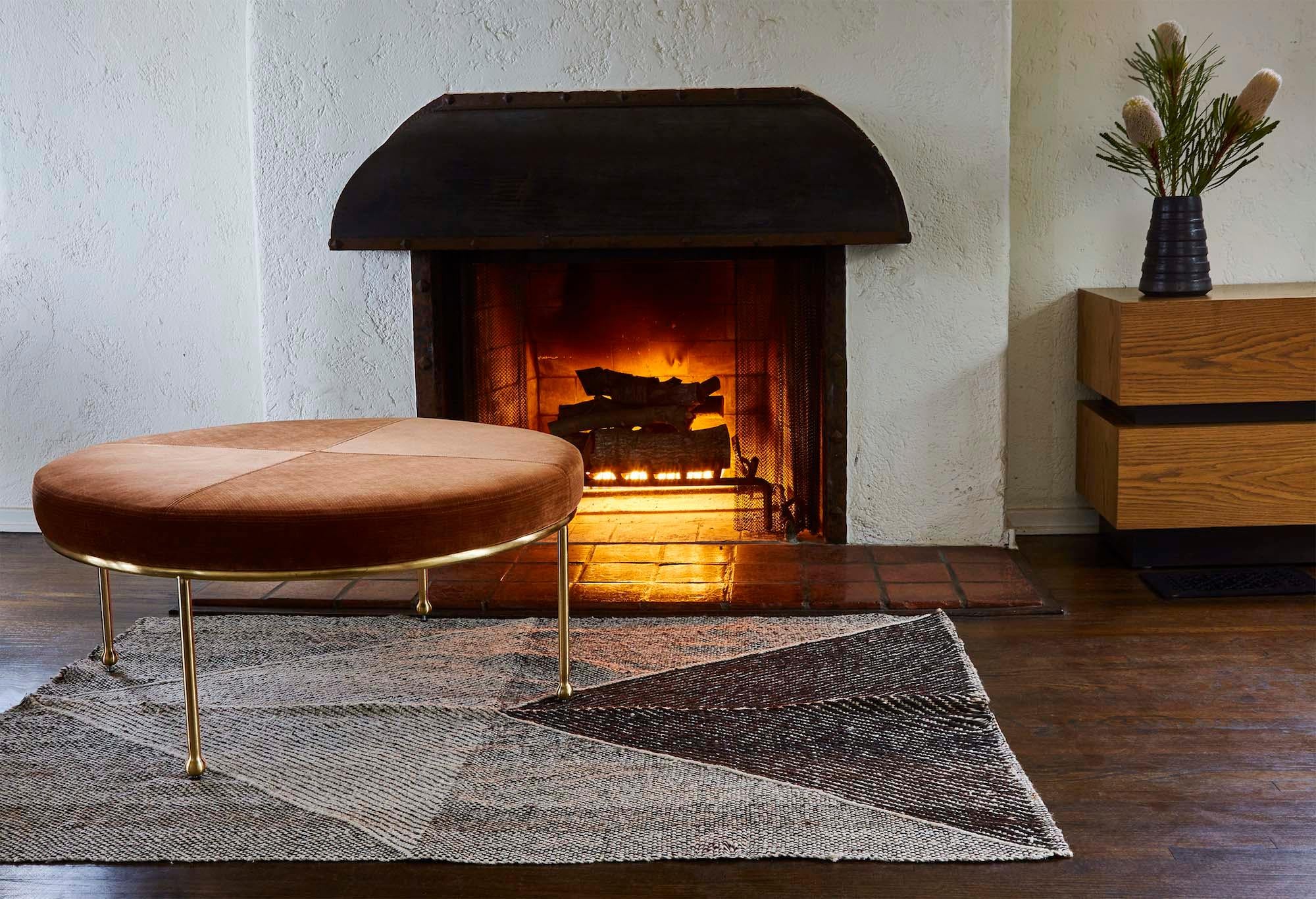 Mid-Century Modern Orsini Ottoman by Lawson-Fenning