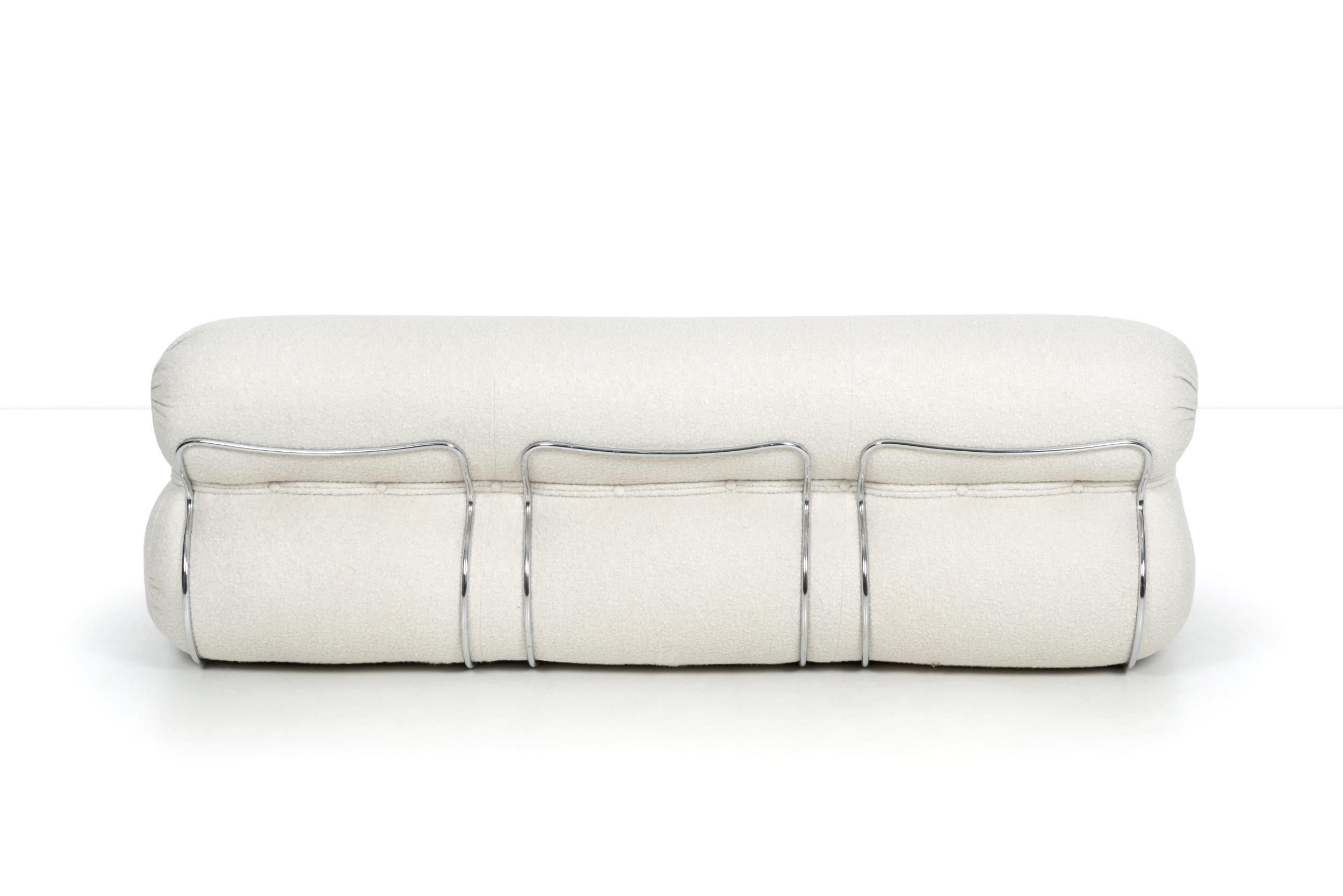 Contemporain Orsola - Canapé en tissu de Gastone Rinaldi pour Tacchini L 240 cm (94.5 in) en vente