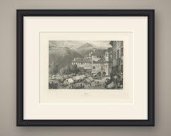 Orta San Giulio Marketplace on Lake Orta after Birket Foster, circa 1878