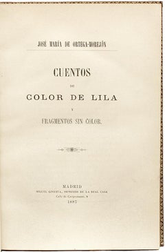 Ortega-Morejon, Cuentos De Color De Lila, Queen Isabella II of Spain's Copy 1887