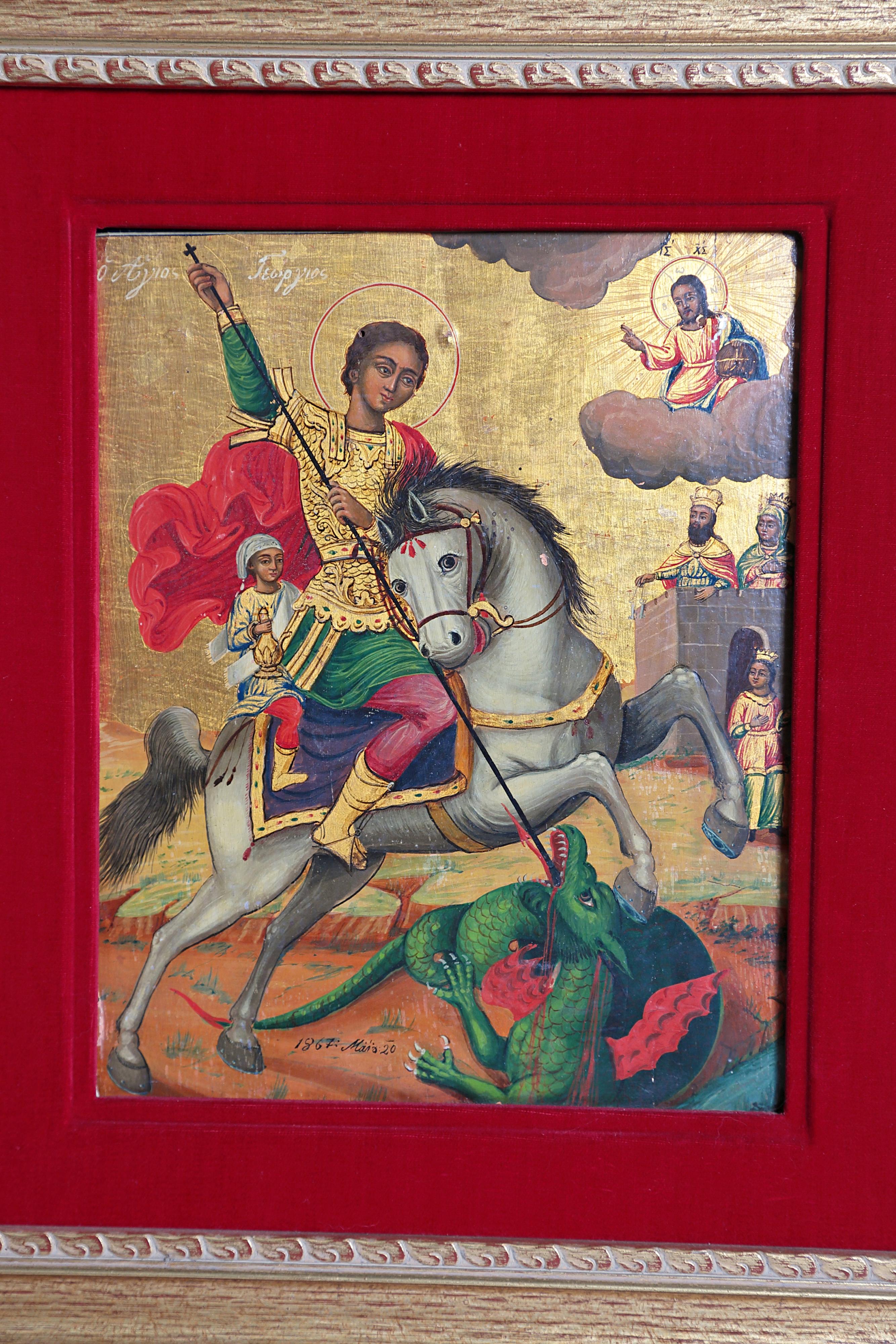 icon of st george and the dragon