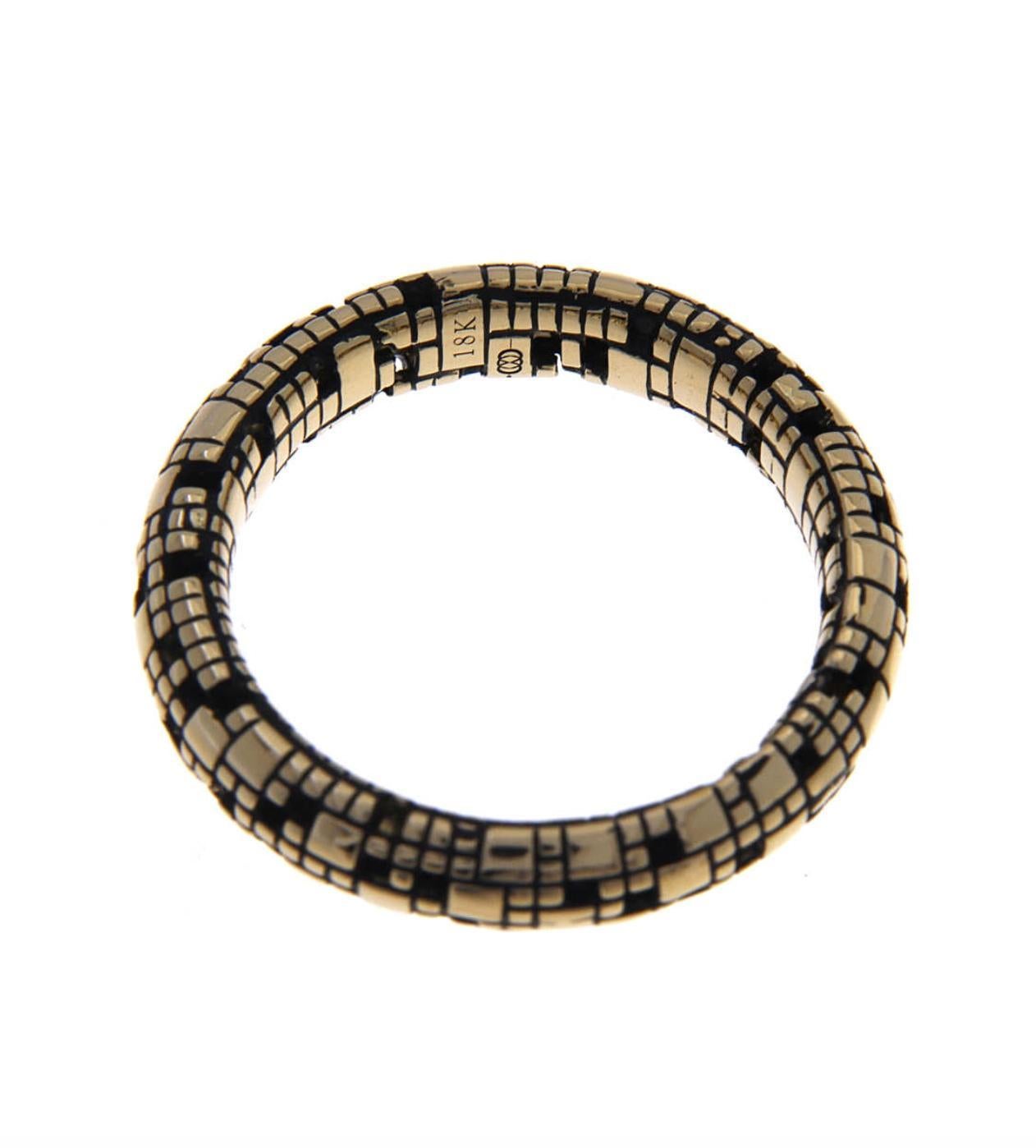 Contemporary Orthofract 18K Band Ring For Sale