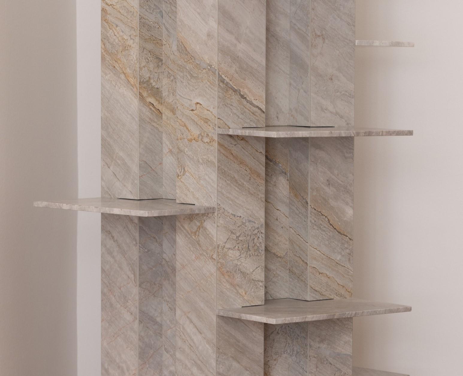 Other Orthogonals Grande Freestanding Marble Bookcase by STUDIO IB MILANO For Sale