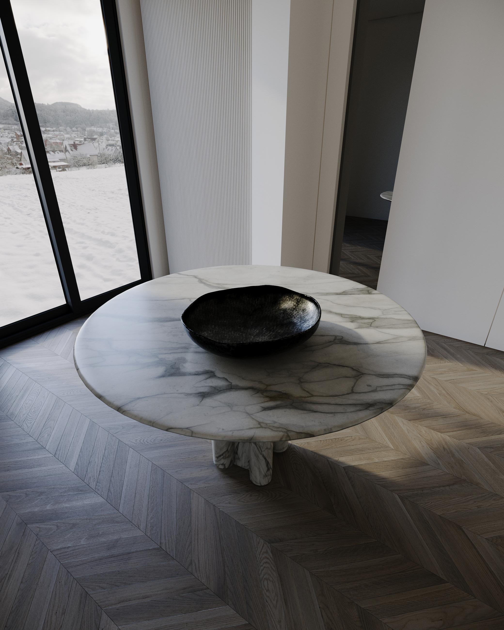 Italian Orthogonals Marble Dining Table by STUDIO IB MILANO For Sale