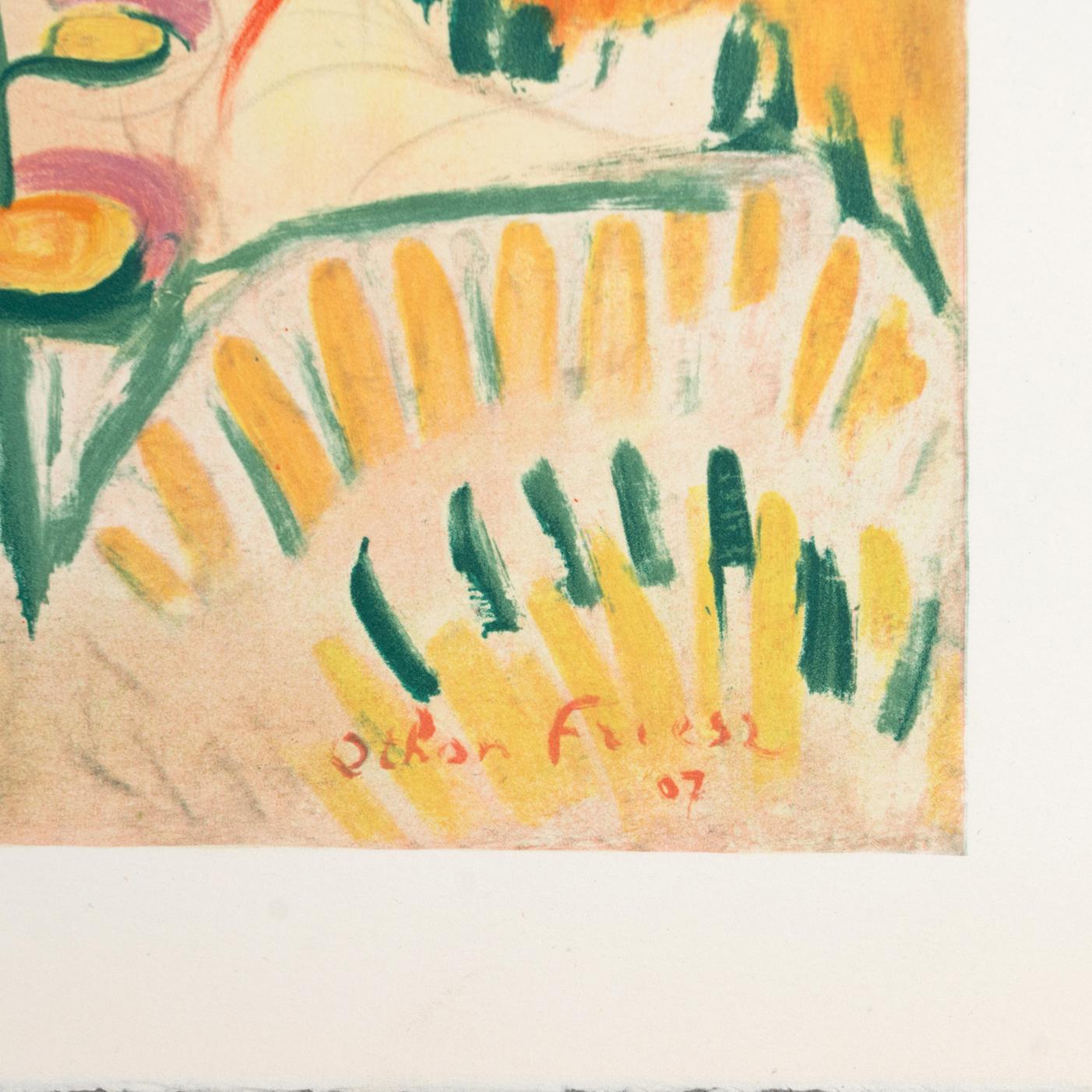Orthon Friesz Framed 'Paysage a la Ciotat' Color Lithography, circa 1972 For Sale 3