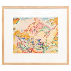 Orthon Friesz Framed 'Paysage a la Ciotat' Color Lithography, circa 1972