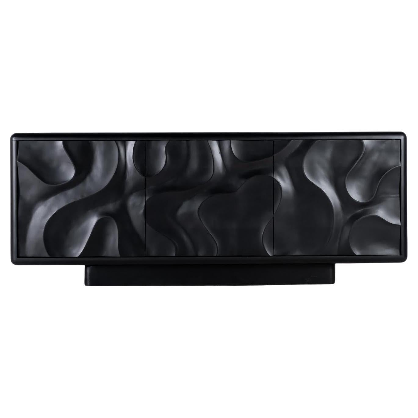 Orthos Cabinet - Hand carved Ebonized Maple