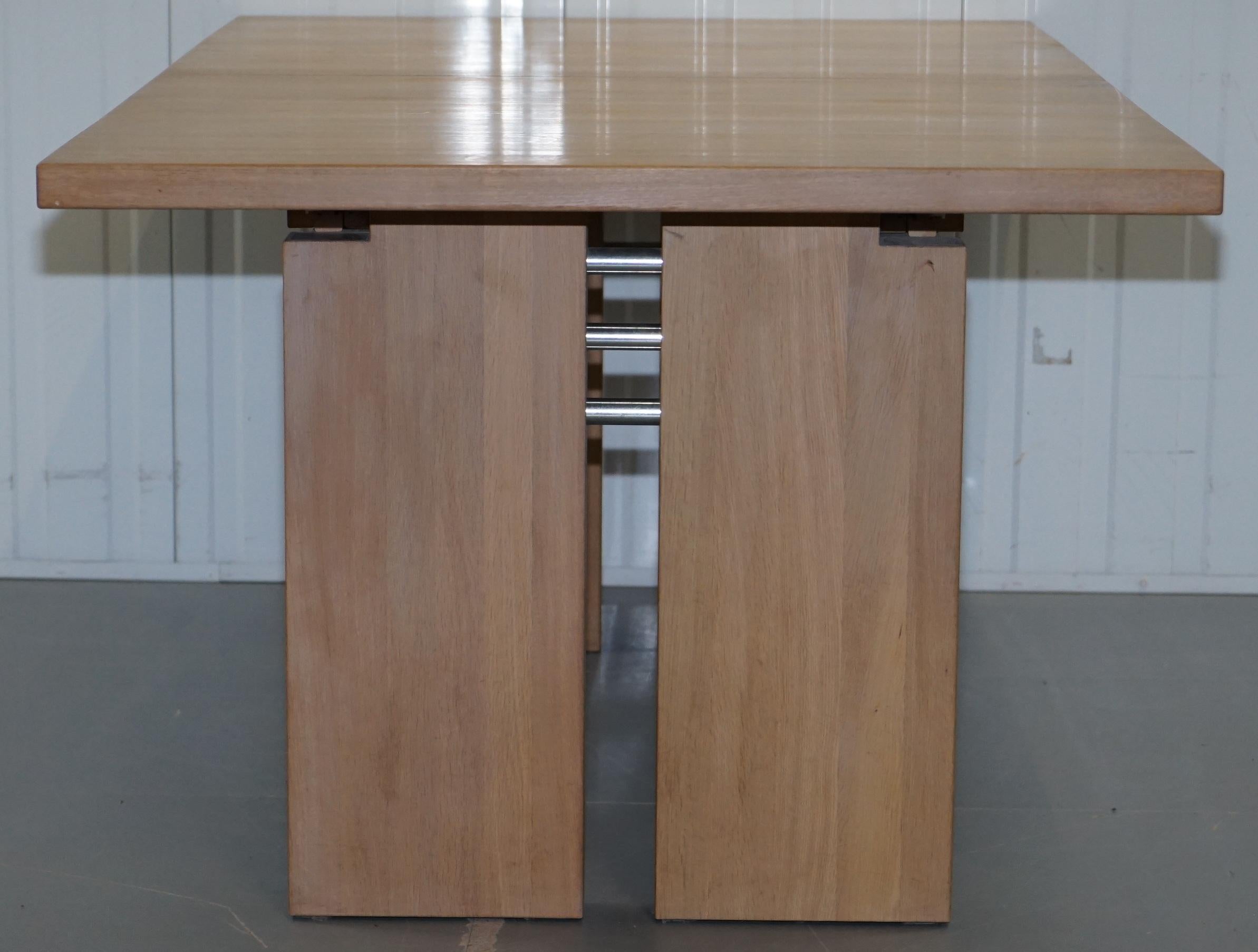 Orum Mobler Denmark Contemporary Solid Ashwood Extending Dining Table For Sale 4