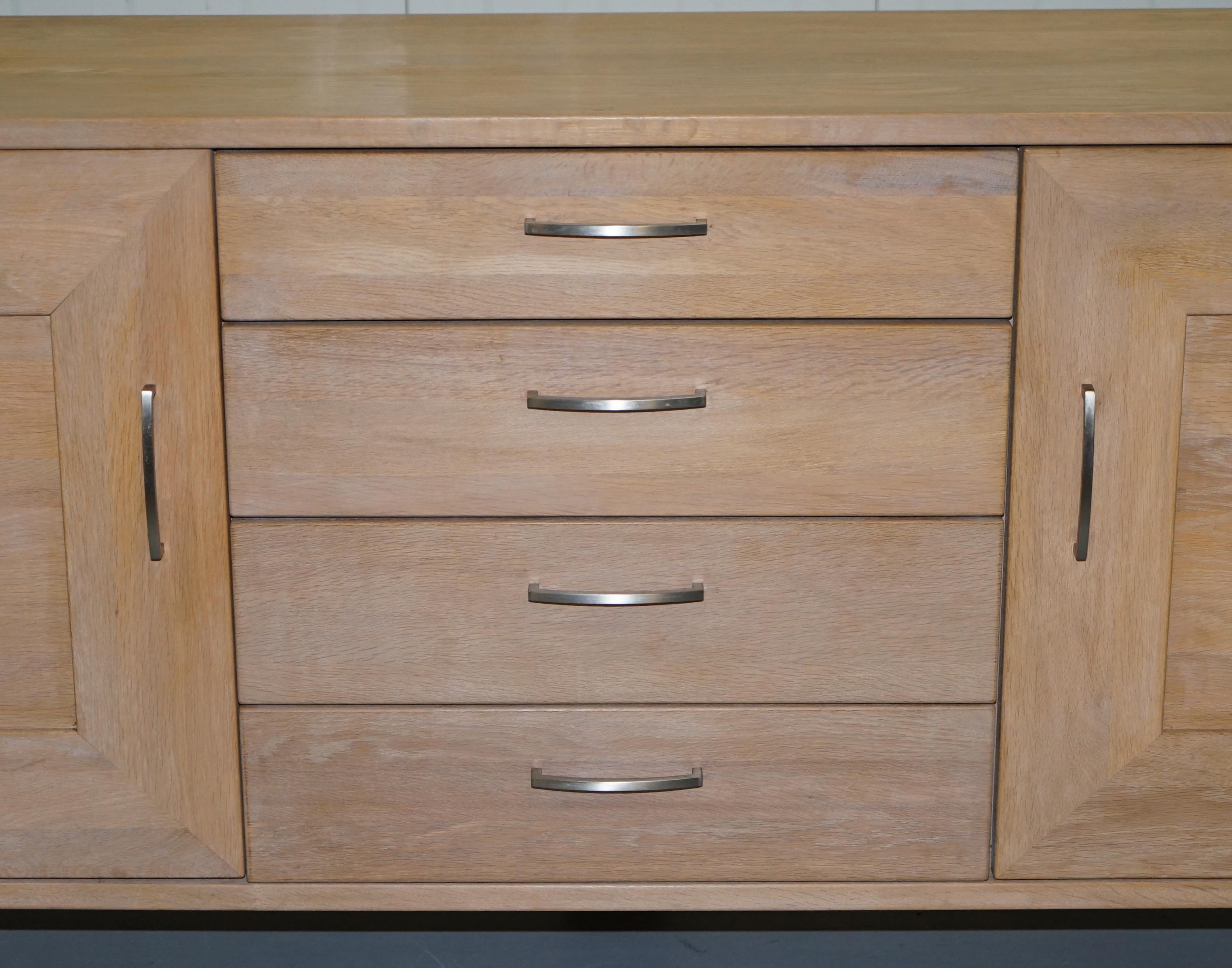 Danish Orum Mobler Denmark Contemporary Solid Ashwood Sideboard Cupboard with Drawers For Sale