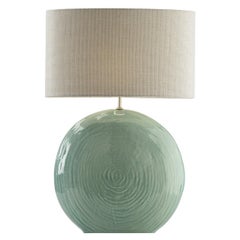 Orus Keramik-Tischlampe, Grün