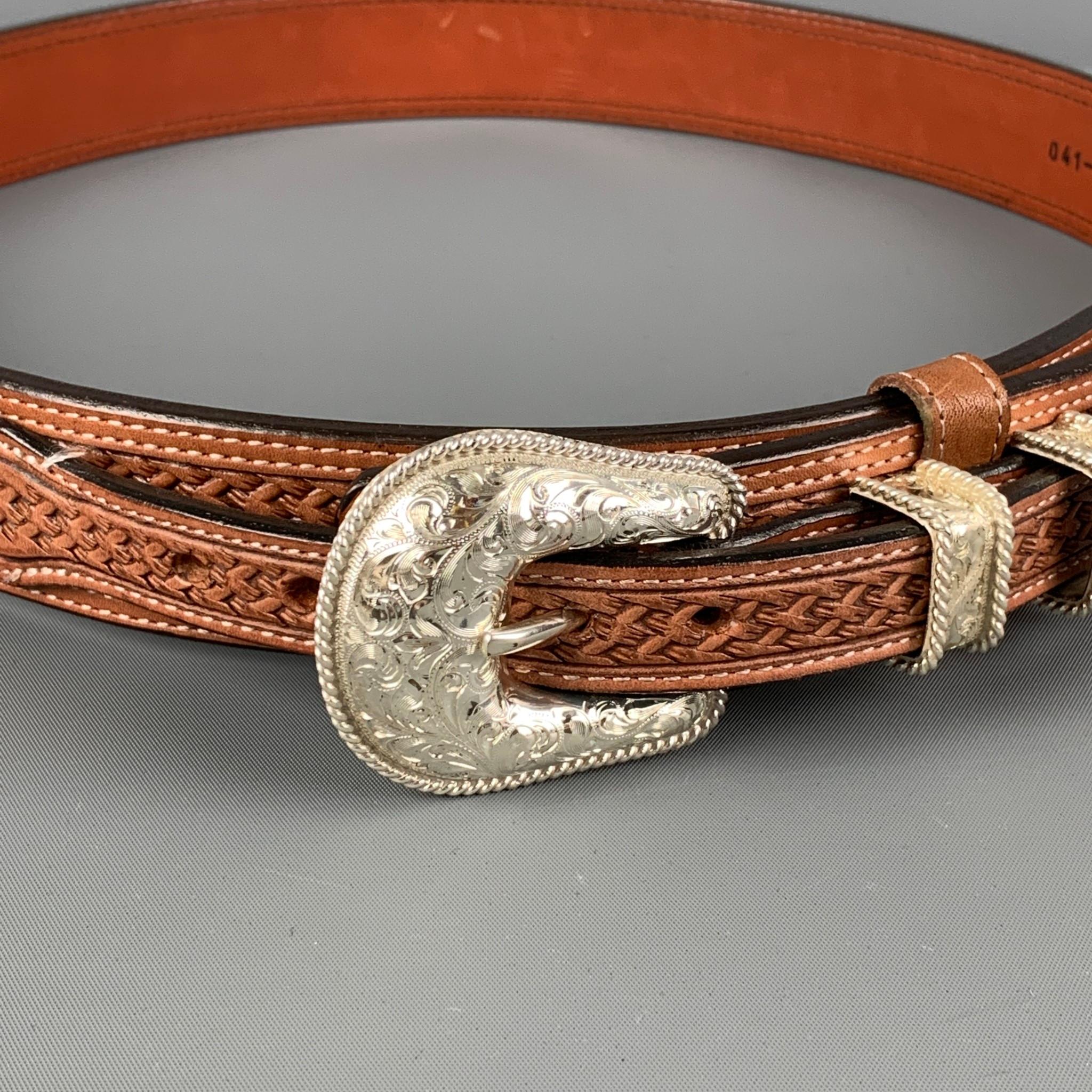 orvis leather belt