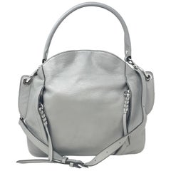 oderYANY Danielle A26581706 Graue Umhängetasche aus italienischem Leder