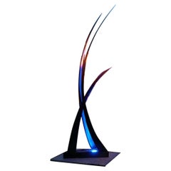 Oryx Tall Steel Sculptural Cauldron Designed by Beau McClellan