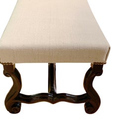 Os D' Mouton Pair of Upholstered Footstools, France, 19th Century