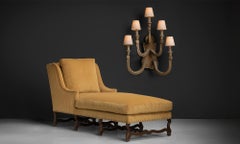 Chaise longue Os de Mouton,  France, vers 1970