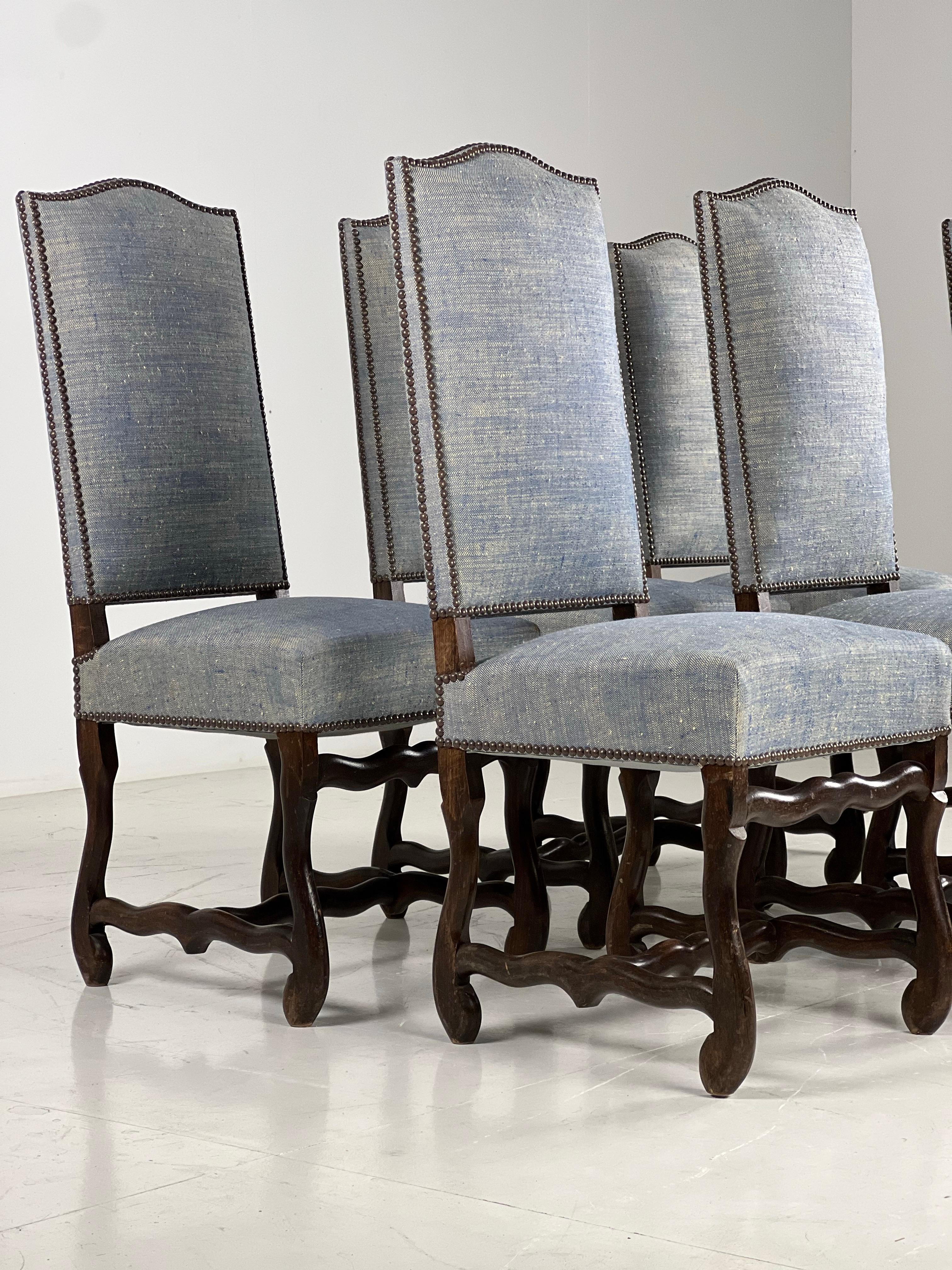 20th Century Os de Mouton dining chairs 8