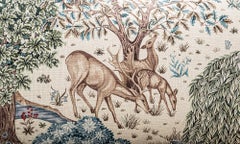 Os de Mouton Sofa in Tapestry Linen from William Morris, France, Circa 1770